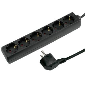 TCD RA 6V 1,5m snoer zwart