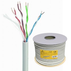 UTP CAT6 100m grijs massief