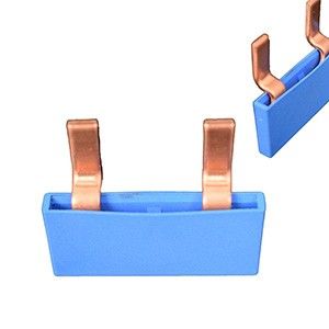 Kamrail 1 fase 2pol. 17,8mm gebogen blauw