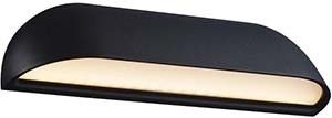 LED Wandlamp Front zwart 8W 3000K IP44 26cm