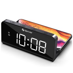 Digitale wekker met QI lader 10W voor smartphone