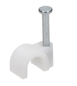 Kabelclip 4mm rond wit zak(25)