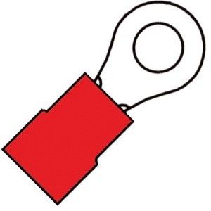 Kabelschoen ring rood 5.3mm