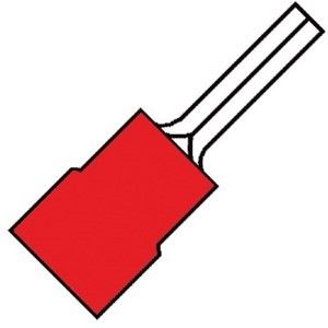 Kabelschoen pen rood