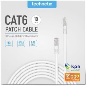 Patchkabel UTP CAT6 10m wit