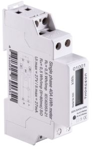KWH meter 1-fase digitaal 40A + puls
