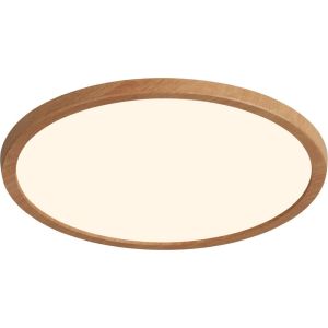 LED Plafonniere Oja 29 hout 17W 2700K warm wit 29cm