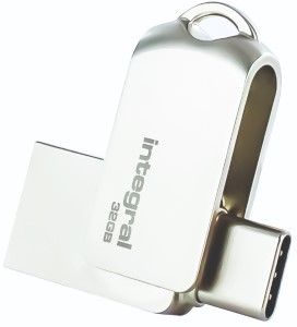 USB stick 32GB Metal Dual USB-C en USB 3.0