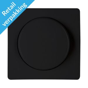 Verpakt Kopp Paris mat zwart afdekplaat + knop dimmer