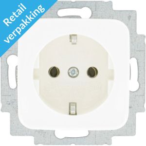 Verpakt Busch Jaeger WIT inbouw stopcontact RA
