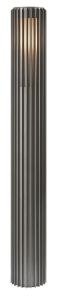 Paallamp Aludra E27 zilver antraciet IP54 95cm