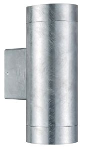 Wandlamp Tin Maxi Double 2x GU10 verzinkt IP54