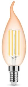 Modee LED tipkaars E14 4-28W 1800K filament amber dimbaar 2-pack