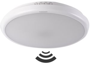 LED Plafonniere 265mm wit 16W 3CCT IP65 + sensor