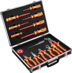 Gereedschapset 14 delig 1000V in koffer