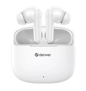 Bluetooth draadloze earbuds compact + oplaadcase wit