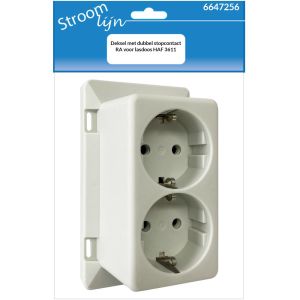 Deksel met dubbel stopcontact RA voor lasdoos HAF 3611