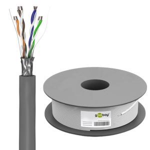 UTP CAT5E 4x2 AWG24 100m grijs massief
