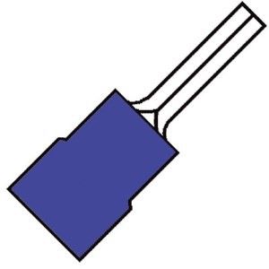 Kabelschoen pen blauw