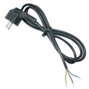 Aansluitsnoer 3x1,5qmm 3m zwart PVC