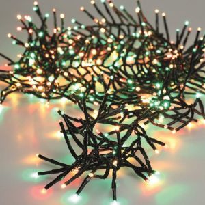 Clusterverlichting 384 LEDS extra warm wit, groen en rood