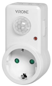 Bewegingsmelder IR stopcontactmodel wit