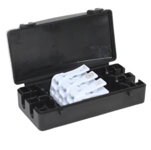 Kabelkoppeling IP20 zwart met 3 polige connector