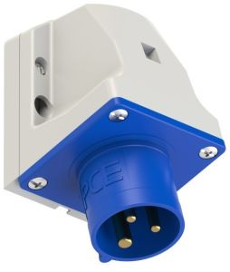 CEE 3P/16A/230V opb wcd blauw met pennen