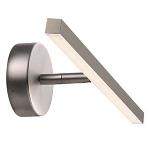 LED Wandlamp IP S13 geborsteld staal 6,2W 3000K IP44