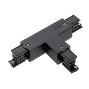 Rail 3-fase T-stuk rechts vast 90gr zwart
