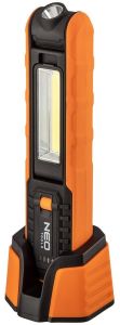 LED looplamp oplaadbaar oranje + docking station