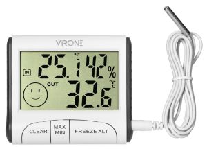 Thermometer compact met bedrade buitensensor
