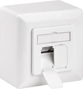 Inbouw - Opbouw unit UTP WCD CAT6 RJ45 dubbel