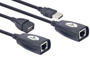 USB verlenger via UTP - maximaal 30 meter
