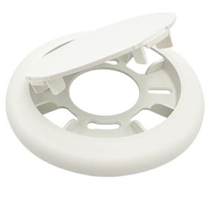 Plafondplaat rond wit 125mm klikbaar