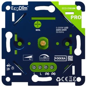 LED dimmer 0-200W EcoDim PRO fase afsnijding