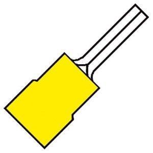 Kabelschoen pen geel