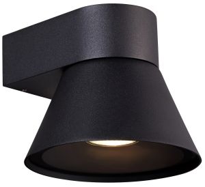 Wandlamp Kyklop Cone GU10 zwart IP54