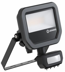 LED Bouwlamp 8W 4000K zwart + sensor