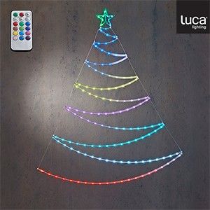 Kerstboom LED slang multicolour 135LED IP44 125cm