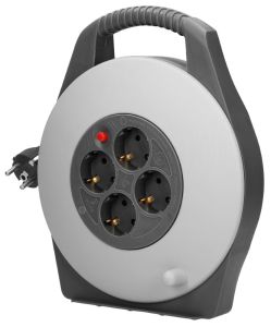 Kabelbox H05 3x1qmm grijs 10m