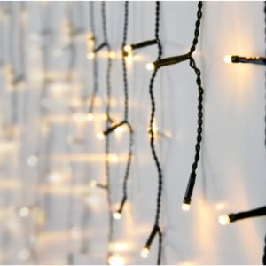 Connectable icicle 160 LEDS 3x0,6m extra warm wit