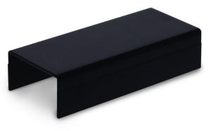 Canalit Systeem25 koppelstuk met bodemstuk 25x13mm zwart