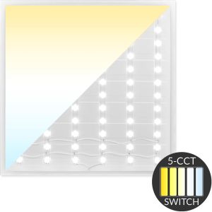 LED backlit paneel wit 60x60cm 36W 5CCT 4500Lm