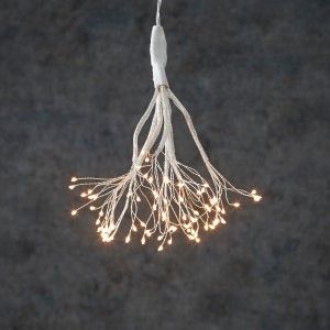 Dandelion hangend zilver warm wit 80 led