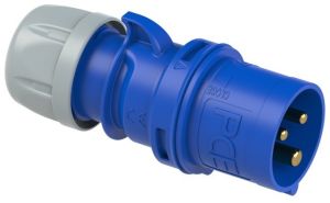 CEE 3P/32A/230V stekker blauw