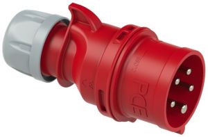 CEE 5P/16A/400V stekker met fasewisselaar