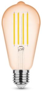Modee LED ST64 E27 4-28W 1800K filament amber dimbaar