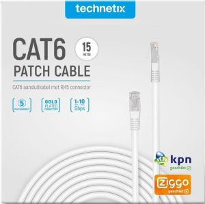 Patchkabel UTP CAT6 15m wit