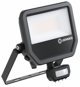 LED Bouwlamp 41W 4000K zwart + sensor